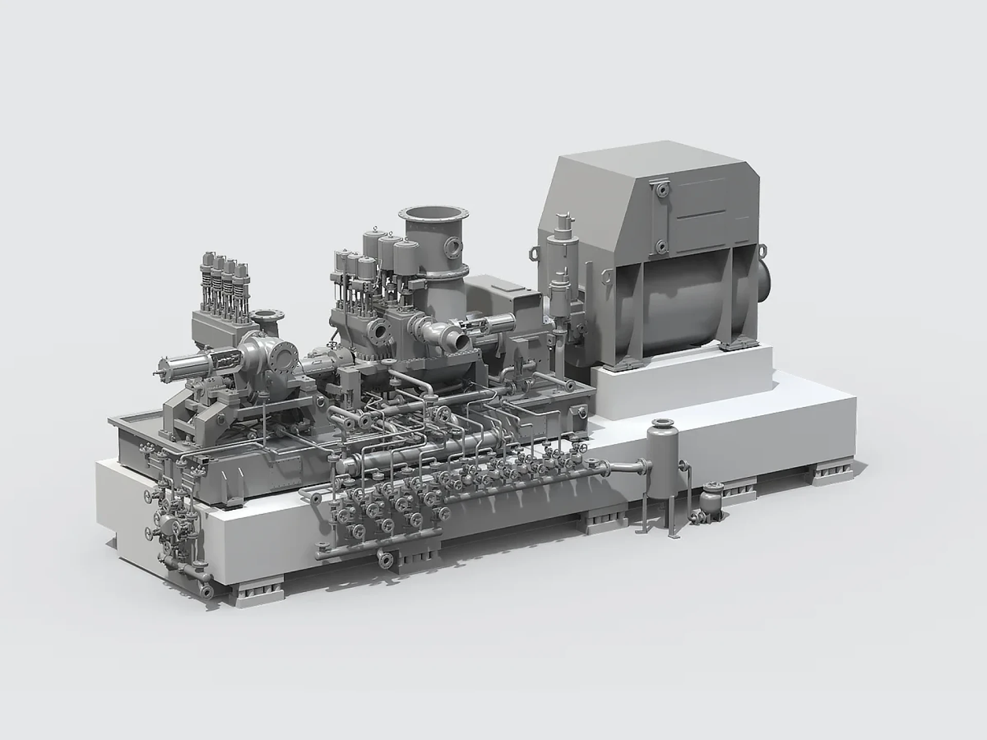 Power generation with steam supply from multiple pressure levels.